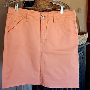 🍊NWOT Faded Glory skirt, size 12, stretch, Orange Mimosa color🍊